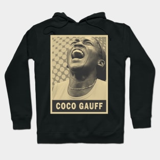 brown cream coco gauff retro art (exlusive) Hoodie